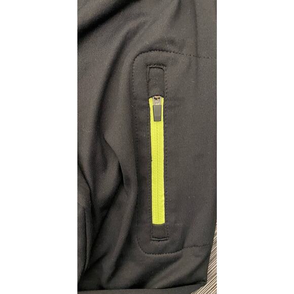 Fila Mens Fitted Performance Sport Long Sleeve Running 1/4 Zip Black XXL NWT - Picture 2 of 9